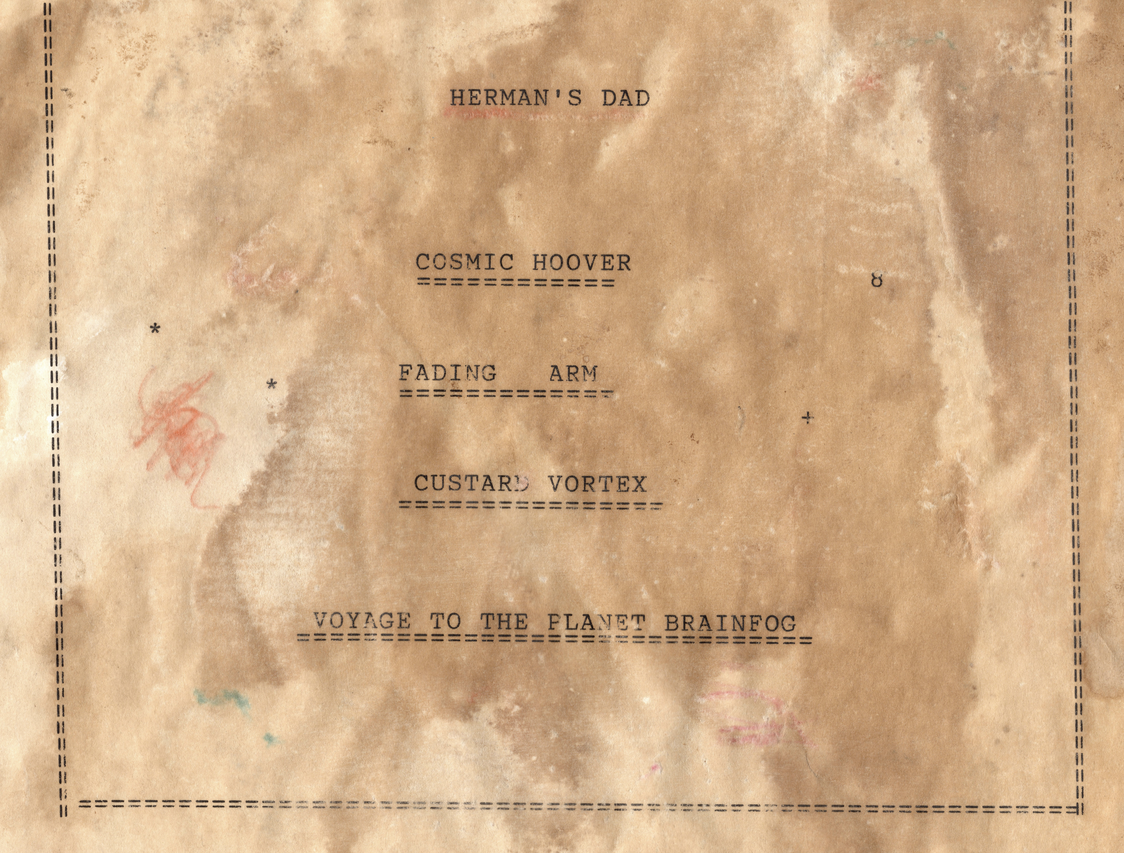 Herman's Dad background with clickable words